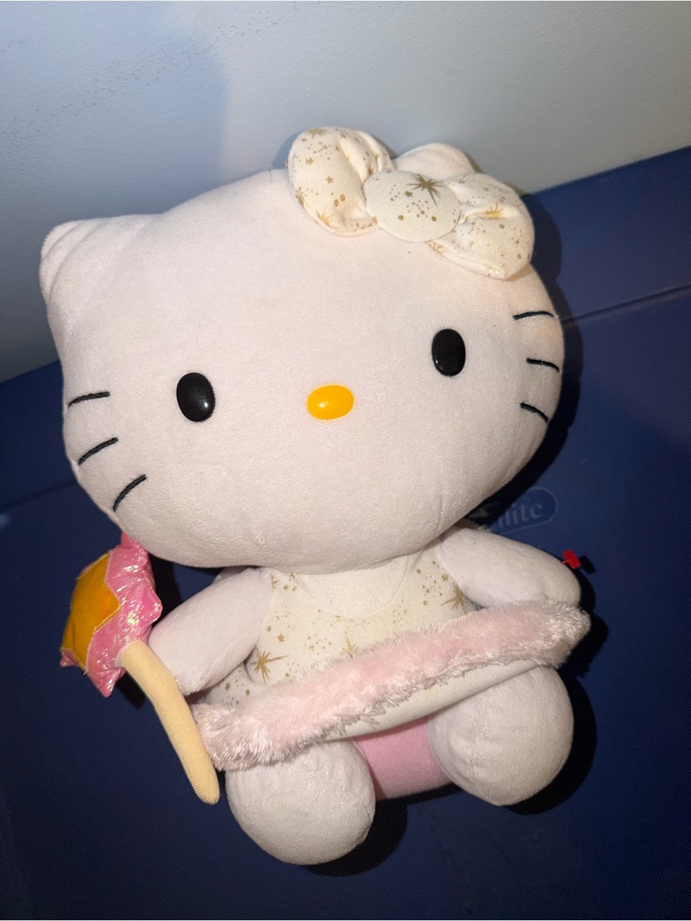 Hello Kitty White & Pink Plush Ballerina with Gold-Star Bow